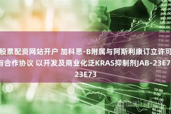股票配资网站开户 加科思-B附属与阿斯利康订立许可与合作协议 以开发及商业化泛KRAS抑制剂JAB-23E73